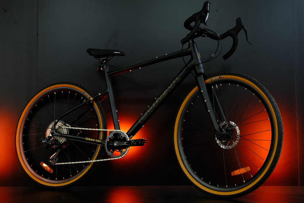 LORAK Grav 101 520mm Матовый Чёрный/Коричневый