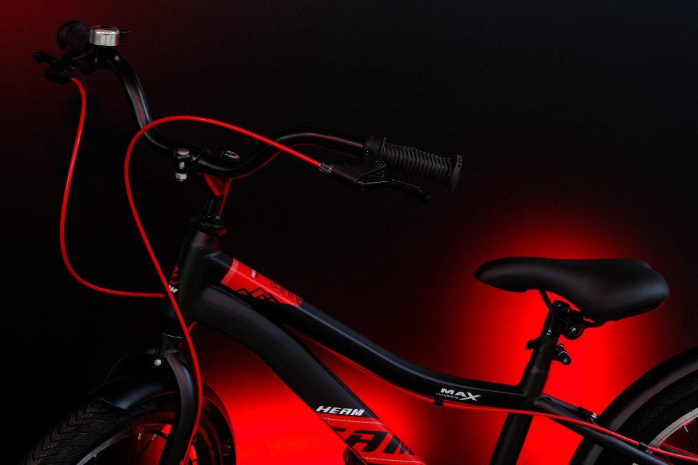 HEAM 20 FATBOY Disk Матовый Чёрный/Красный