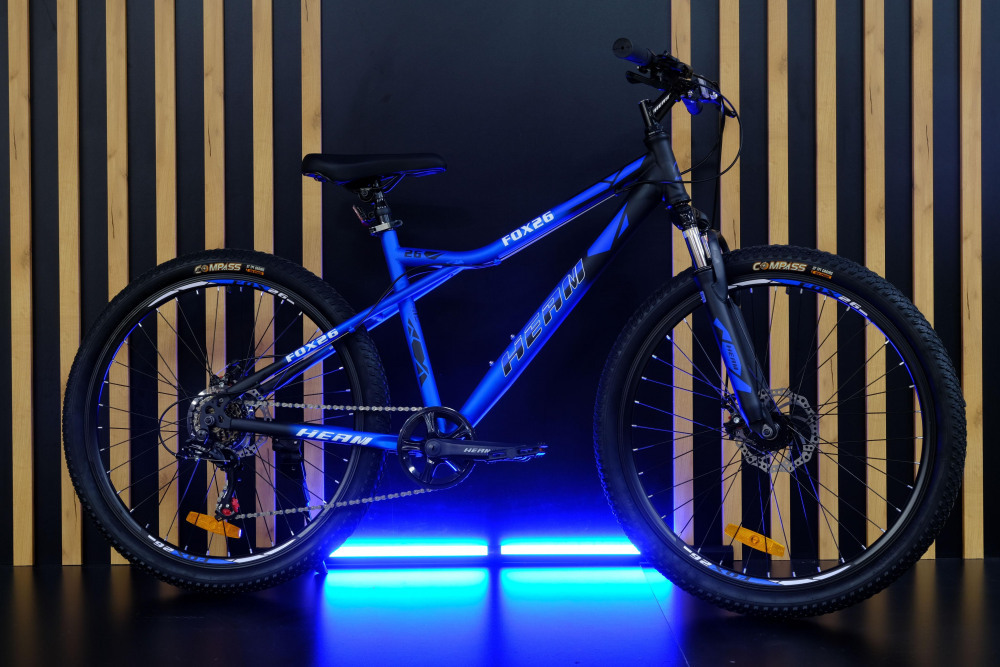 Heam FOX 26 Матовый Чёрный/Синий рама 17 (на рост 155-173)